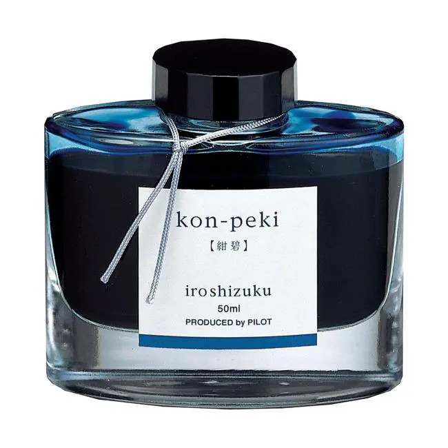 Pilot Iroshizuku Kon-Peki Ink – Deep Cerulean Blue, 50Ml Bottle 1
