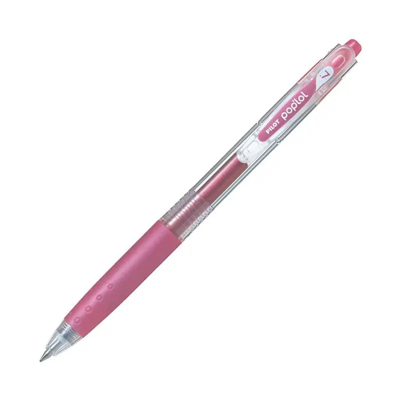 Pilot Pop'Lol Gel Ink Pen — 0.7 Mm, Metallic Pink Finish, Smooth Writing (Bl-Pl-7-Mp) 1