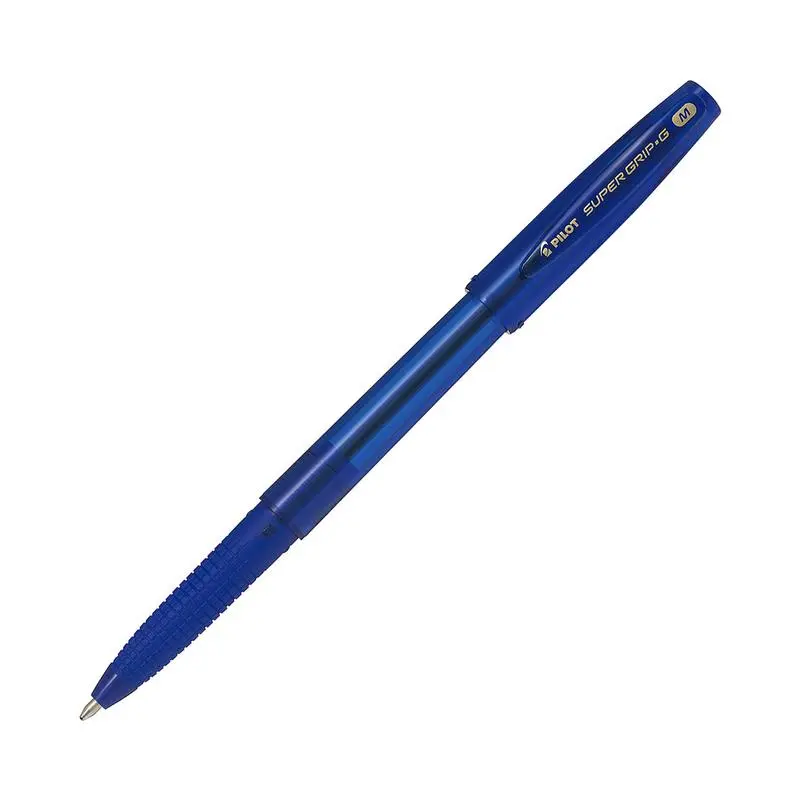 Pilot Super Grip Ballpoint Pen – Bold Blue Ink, 1.0Mm Tip 1