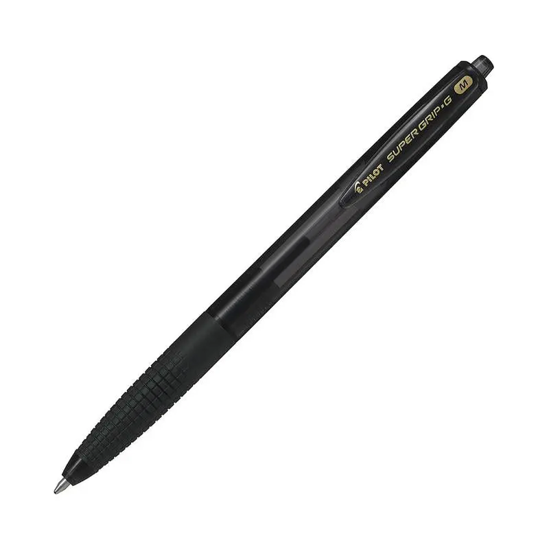 Pilot Super Grip G Retractable Ballpoint Pen – Black Ink, 1.0 Mm Bold Line 1