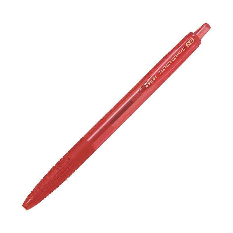 Pilot Super Grip G Retractable Ballpoint Pen – Extra-Broad Red Tip 1