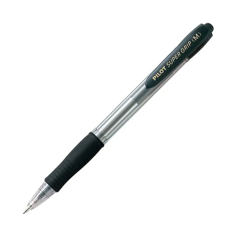 Pilot Super Grip Medium Ballpoint Pen – Black Ink, 0.7Mm 1