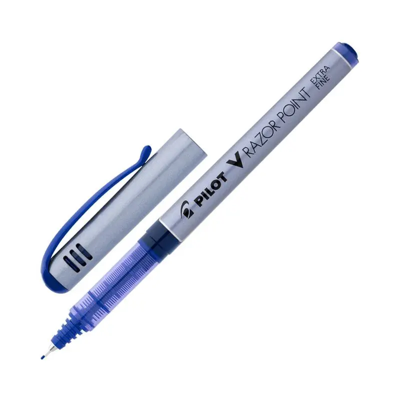 Pilot V-Razor Point Fine Fiber-Tip Pen – Blue Ink, 0.4 Mm Line Width (Sw-V10P-L) 1