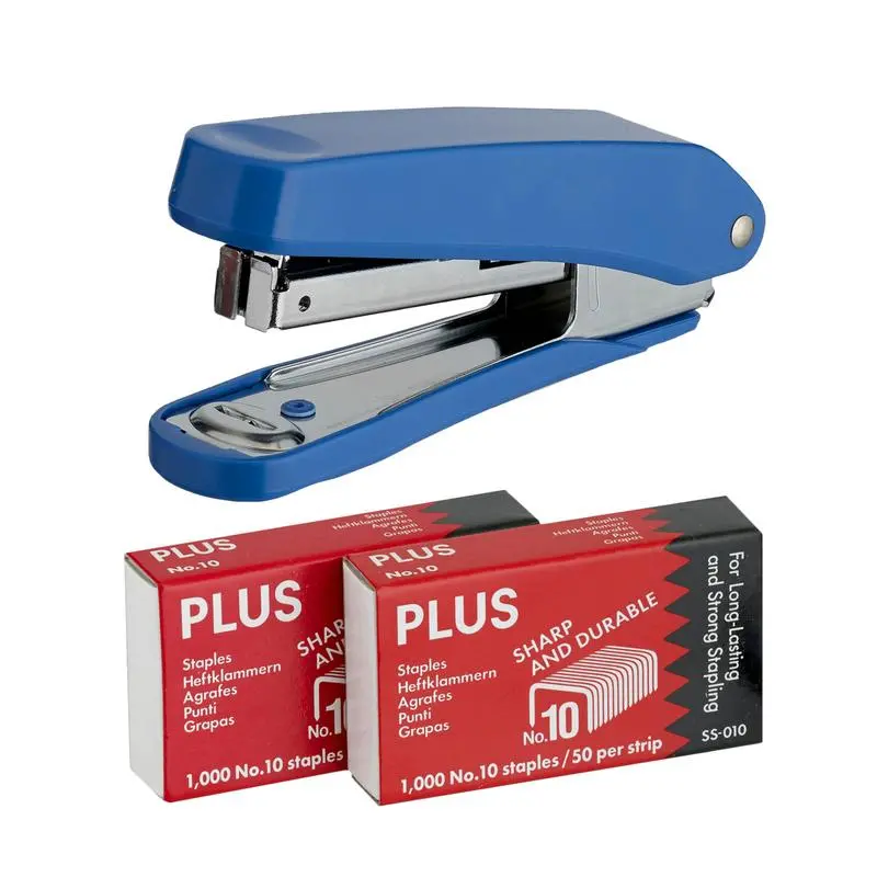 Plus Ps10E Heavy-Duty Stapler With 2000 Staples – Blue 1