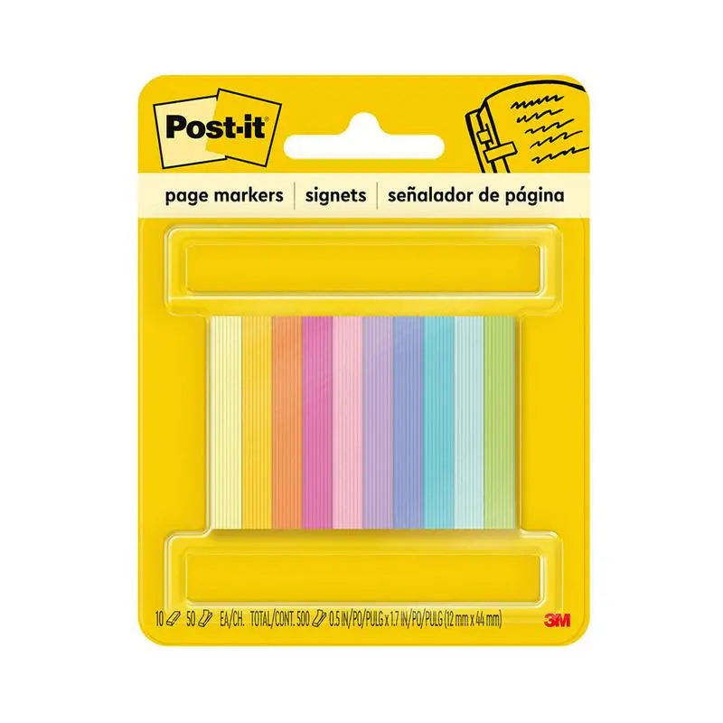 Post-It Assorted Page Markers – 13×43Mm Tabs, 10-Pack 1