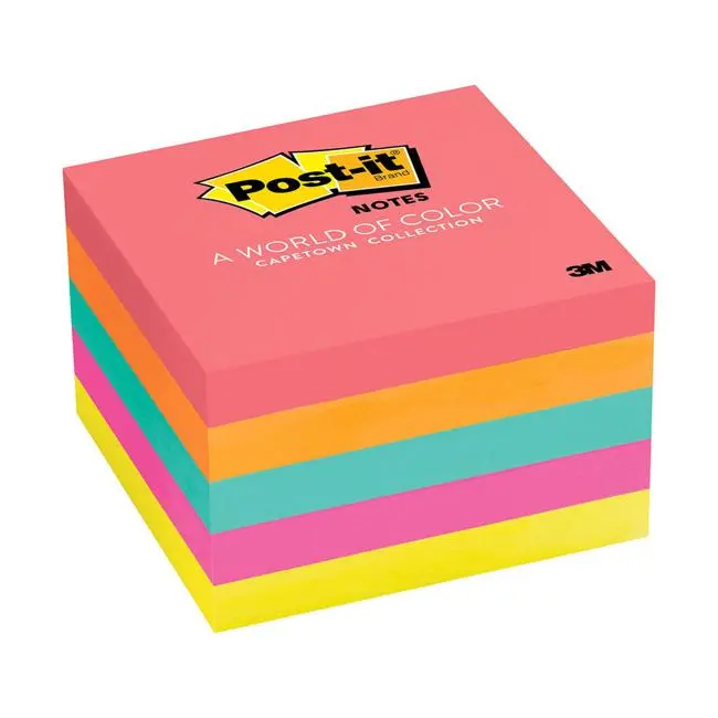 Post-It Cape Town Standard Notes – 76 X 76 Mm, Pack Of 5 (654-5An) 1