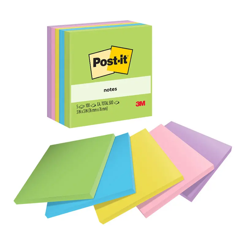 Post-It Floral Fantasy Notes – 76 X 76 Mm, Jaipur-Inspired Design, Pack Of 5 (654-5Au) 1