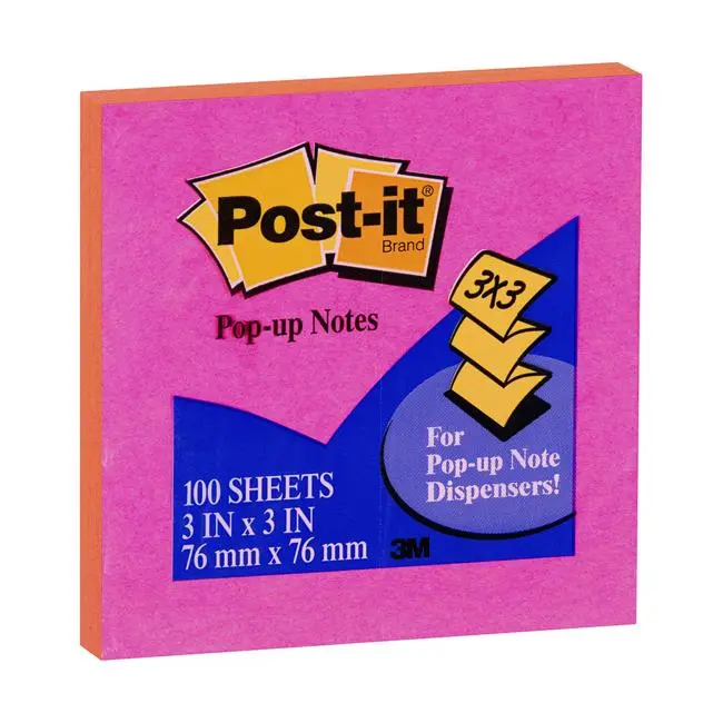 Post-It Pop-Up Note Refill Pad – R330-N-Alt, 76 × 76 Mm, 100 Sheets 1