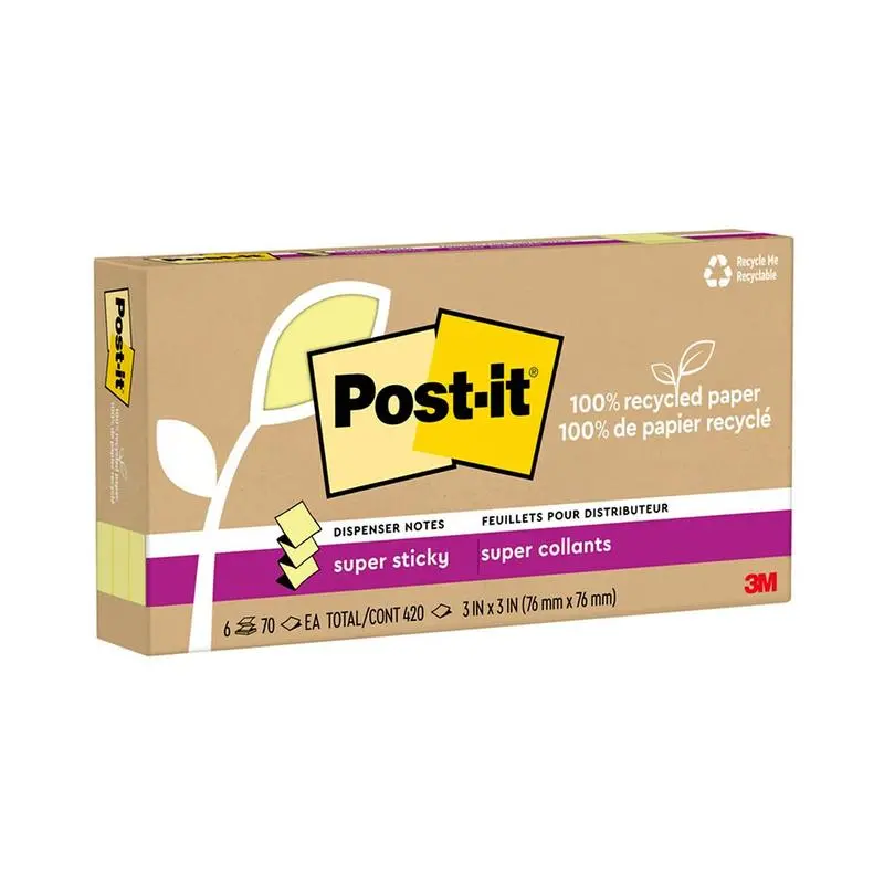 Post-It Super Sticky Pop-Up Notes – Yellow, 76 Mm, 6-Pack 1