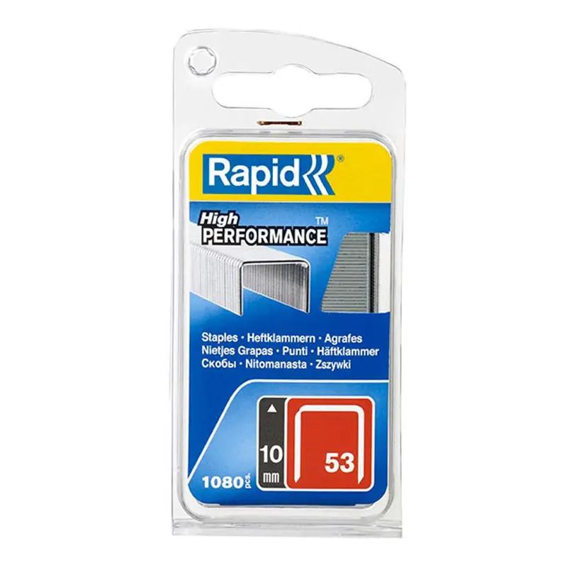Rapid 53/10 Mm Staples – 1080-Count Box (Model 40109504) 1