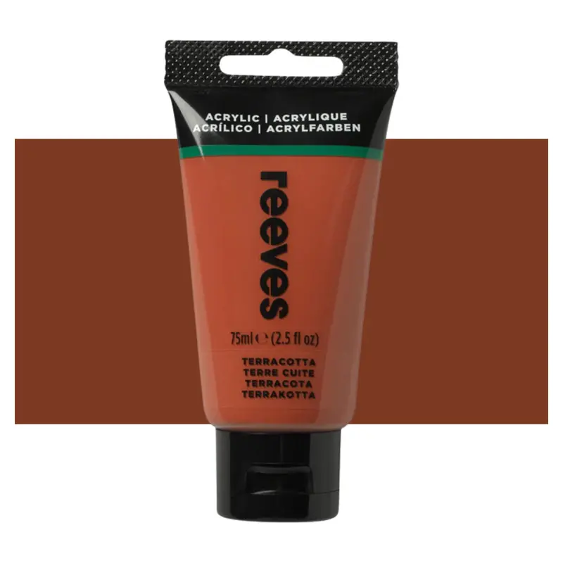 Reeves 75Ml Premium Acrylic Paint In Terracotta 1