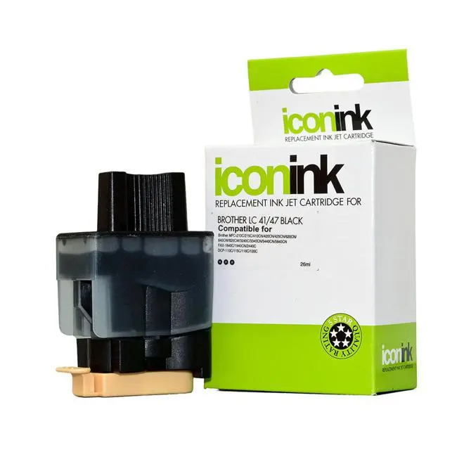Replacement Black Ink Cartridge Compatible With Brother Lc47 Printers 1