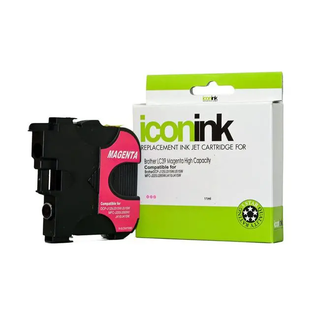 Replacement Magenta Ink Cartridge Compatible With Brother Lc39 Printers 1