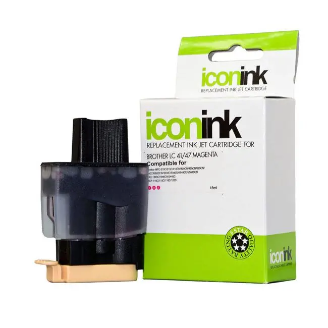 Replacement Magenta Ink Cartridge Compatible With Brother Lc47 Printers 1