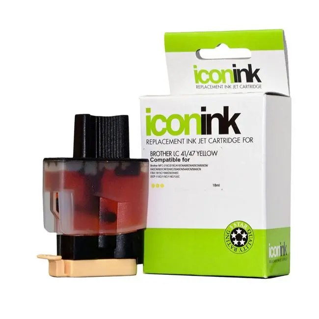 Replacement Yellow Ink Cartridge Compatible With Brother Lc47 Printers 1