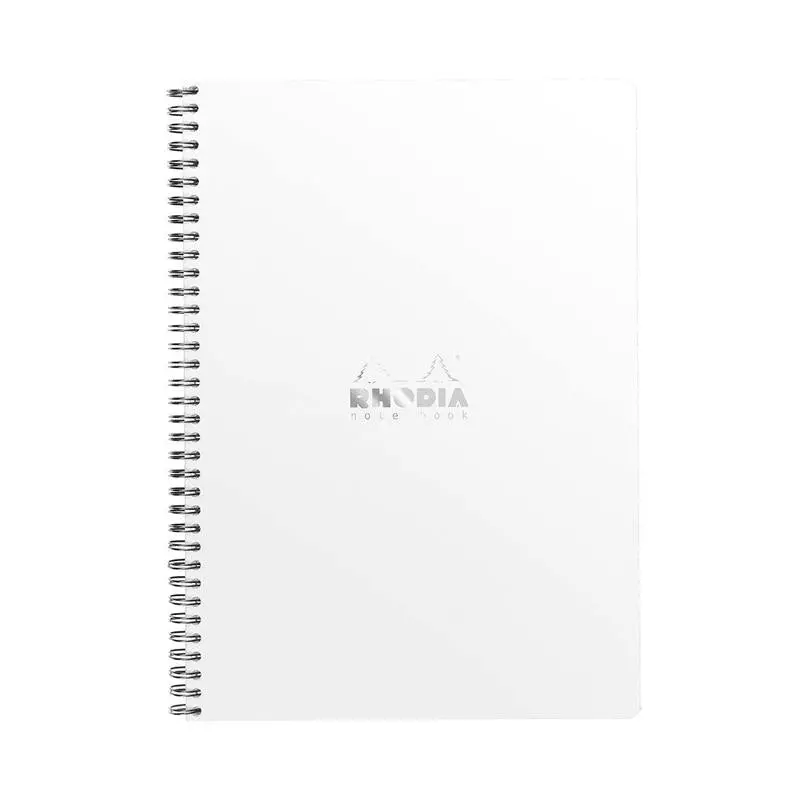 Rhodia A4+ Spiral Notebook – 80Gsm Lined White Paper, Premium Binding 1