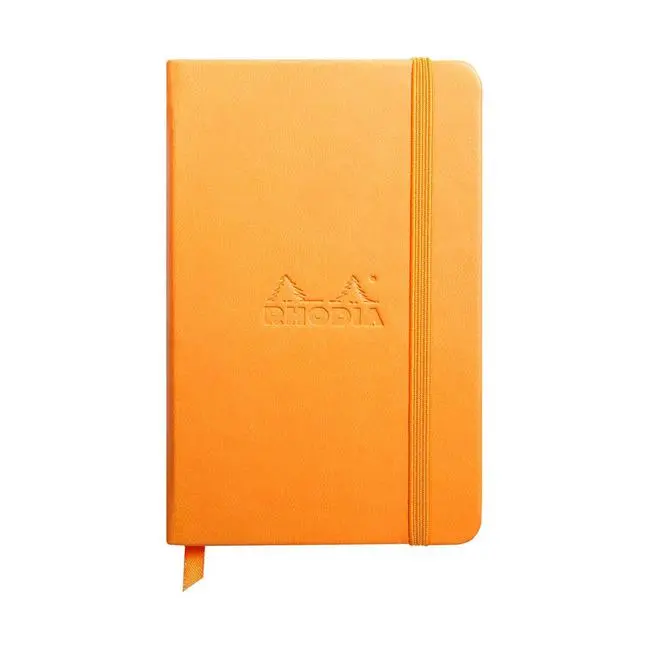 Rhodiarama Pocket Hardcover Lined Notebook — Orange 1