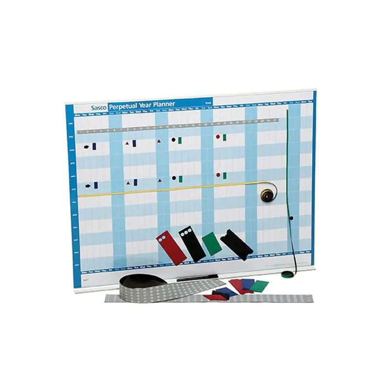 Sasco Perpetual Year Planner Kit – Large Format (855 × 630 Mm), Includes Accessories (Model 136295) 1