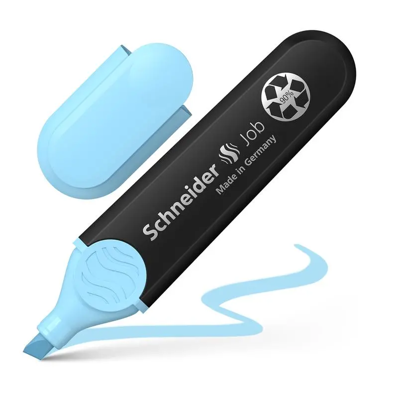 Schneider Job Highlighter – Sky Blue, Chisel Tip, Quick-Dry Formula (1000473) 1