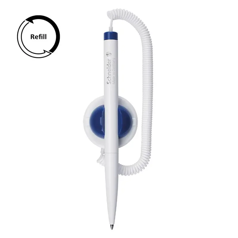 Schneider Klick-Fix Ballpoint Pen – Medium Blue Ink, Twist Mechanism 1