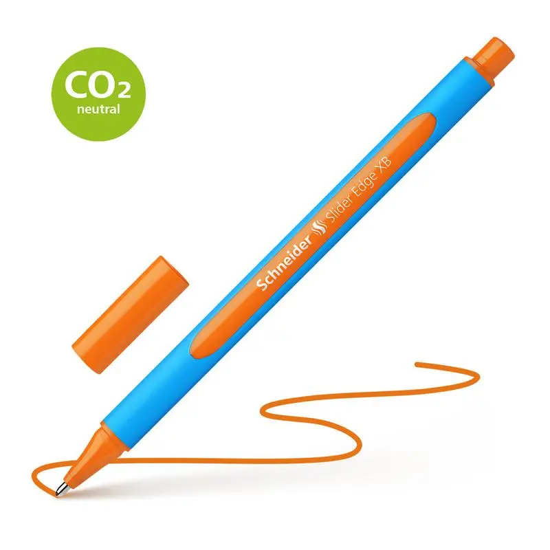Schneider Slider Edge Extra-Broad Ballpoint Pen – Bold Orange Ink, Ergonomic Grip 1