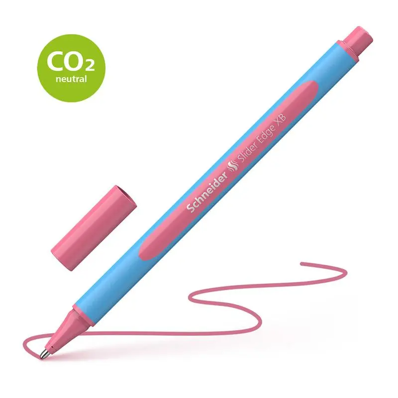 Schneider Slider Edge Xb Flamingo Ballpoint Pen – Pastel Pink, Smooth Writing Experience 1