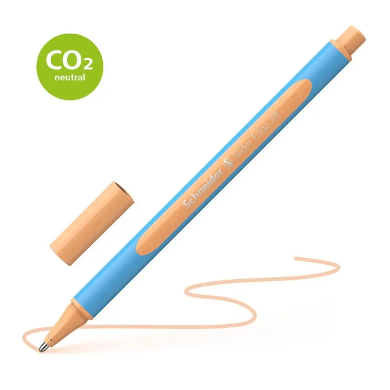 Schneider Slider Edge Xb Peach Ballpoint Pen – Soft Pastel Design, Quick-Dry Ink 1