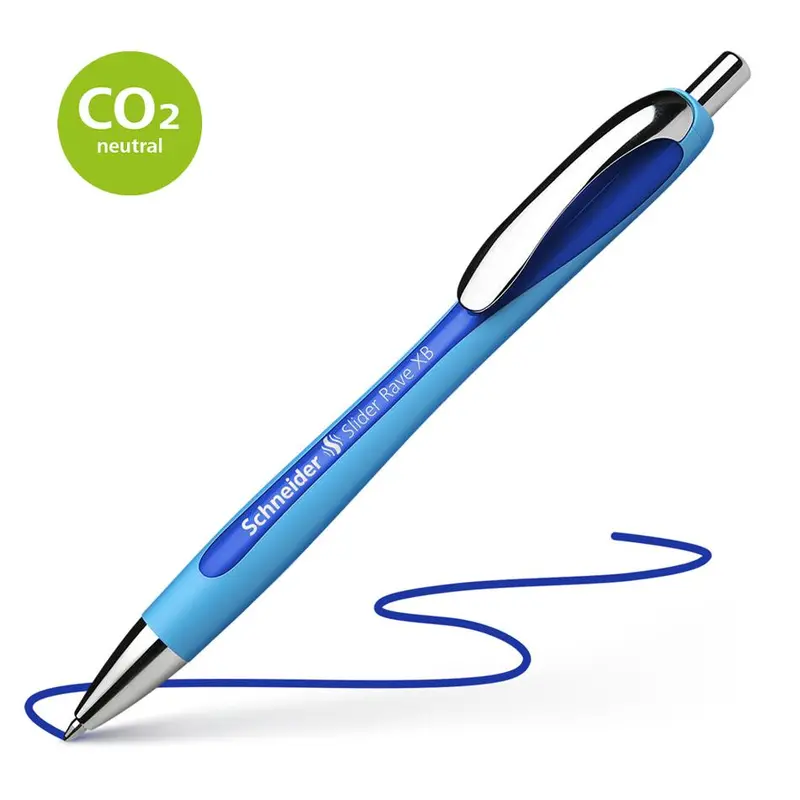 Schneider Slider Rave Extra-Broad Blue Ballpoint Pen 1