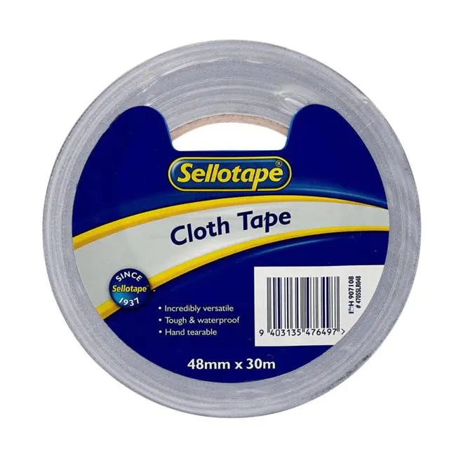 Sellotape 4705 Premium Silver Cloth Tape – 48Mm X 30M 1