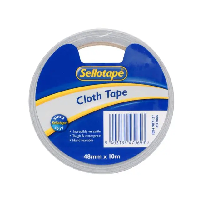 Sellotape 4706 Industrial Cloth Tape – Silver, 48 Mm × 10 M 1