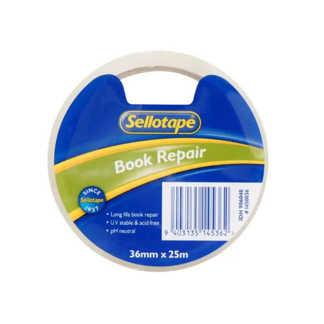 Sellotape Acid-Free Book Repair Tape – 36Mm × 25M, Ref 1450 1