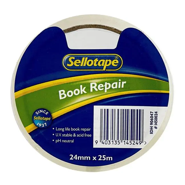 Sellotape Archival Book Mending Tape – 24Mm × 25M, Model 1450 1