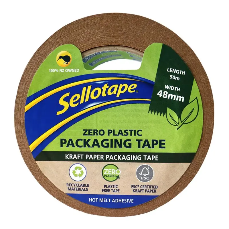 Sellotape Kraft Paper Packaging Tape – 48Mm × 50M, Eco-Friendly Adhesive 1