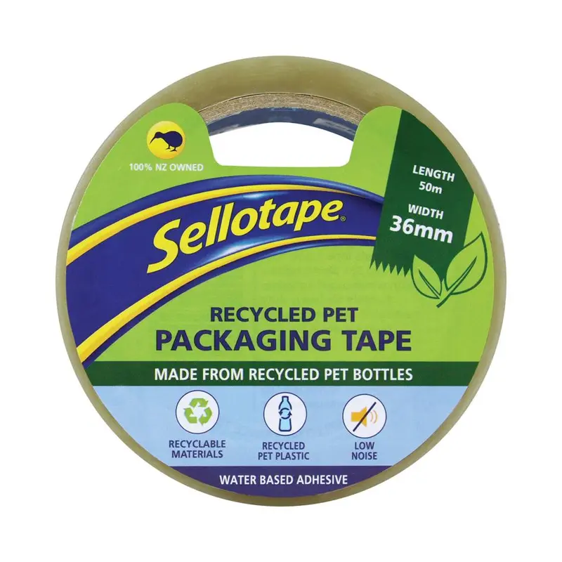 Sellotape Low-Noise Recycled Pet Tape – 36Mm × 50M Roll 1