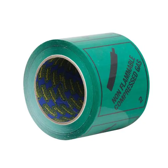 Sellotape Non-Flammable Compressed Gas Label – 96 Mm × 100 M (Rip096R, Class 2) 1
