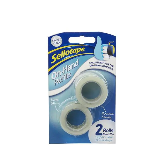 Sellotape On-Hand Masking Tape Refills – 18 Mm × 15 M (2-Pack) 1