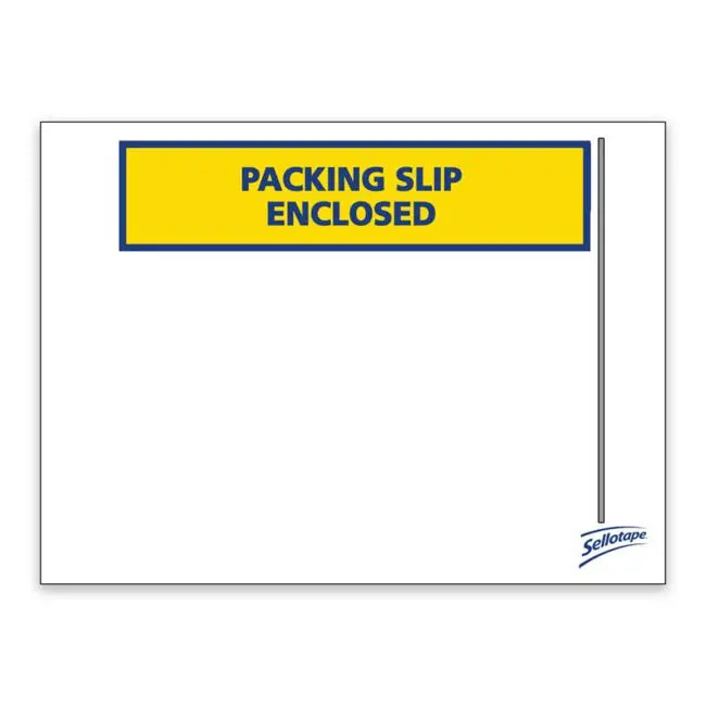 Sellotape Packing Slip Enclosed Labels – 115 × 155Mm, Box Of 1000 1