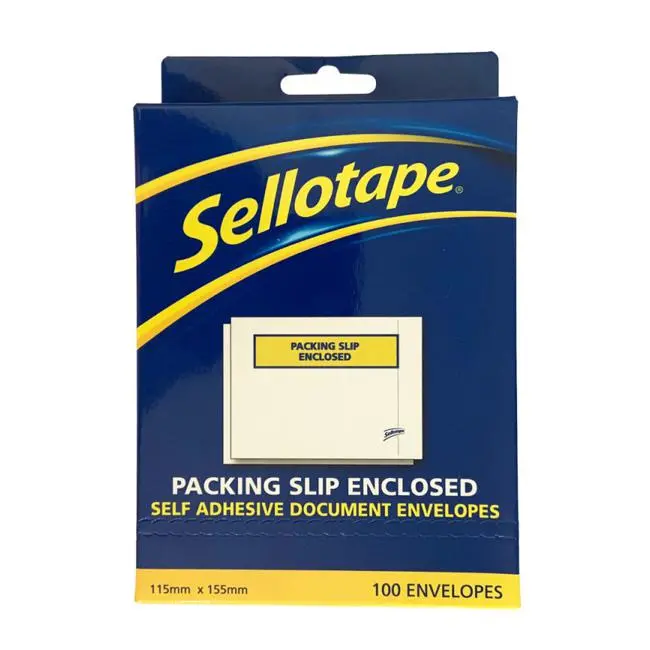 Sellotape Packing Slip Enclosed Labels – 115 × 155Mm, Pack Of 100 1