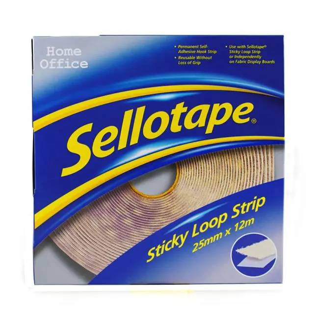 Sellotape Permanent Loop Adhesive Strip – 25Mm Width × 12M Roll 1