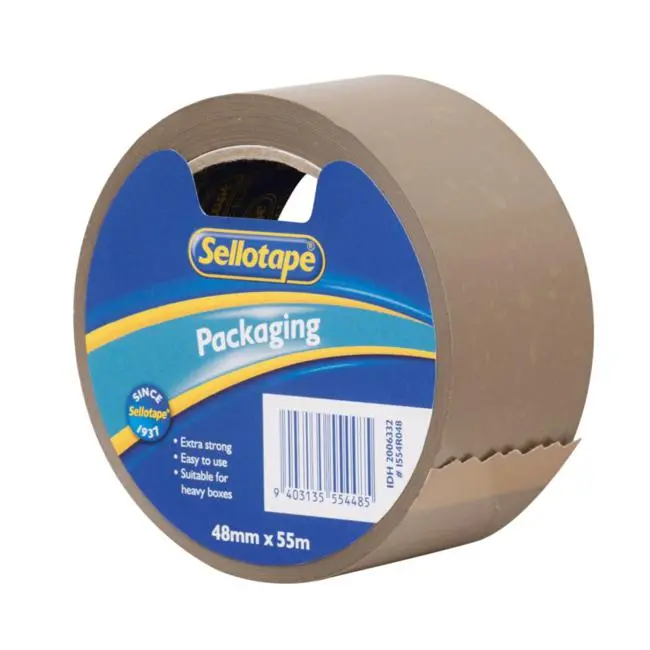 Sellotape Vinyl Tape 1554R – Brown, 48Mm × 55M 1
