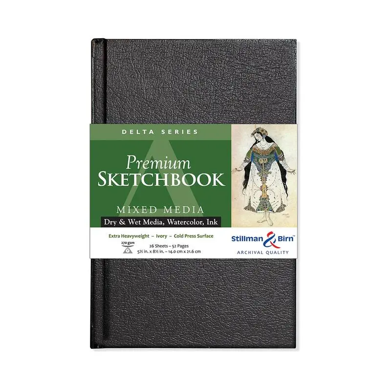 Stillman & Birn Delta Sketchbook – 14 × 21.6 Cm, 270 Gsm, 26 Sheets 1