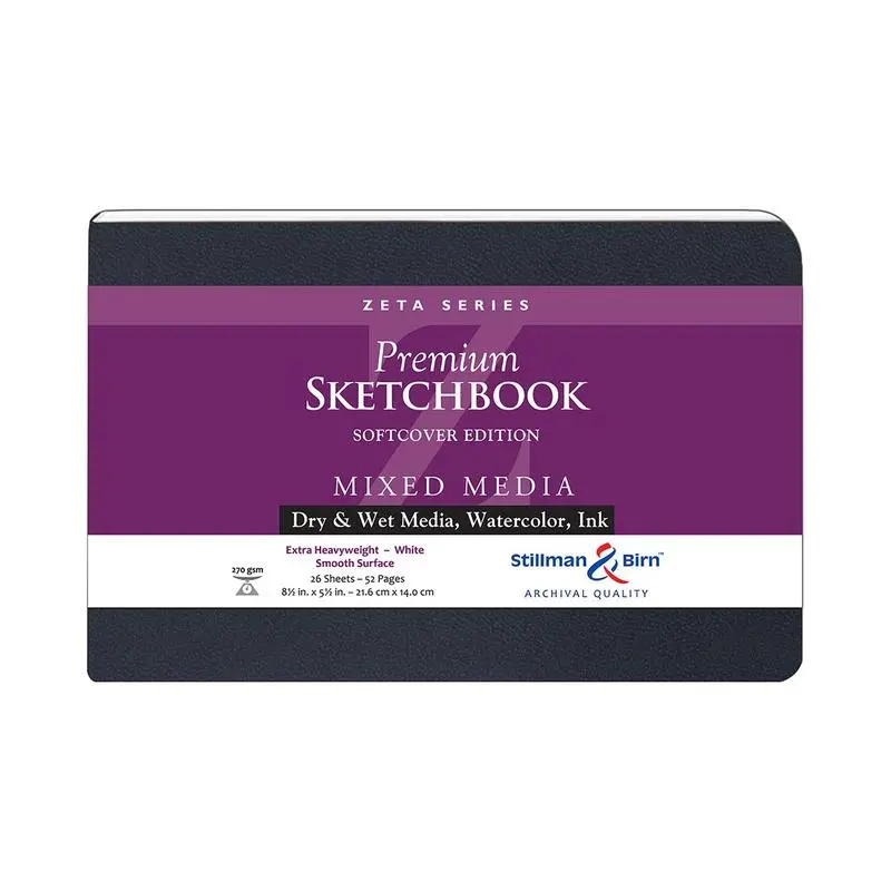 Stillman & Birn Zeta Sketchbook – Softcover, 21.6×14Cm, 270Gsm Paper 1