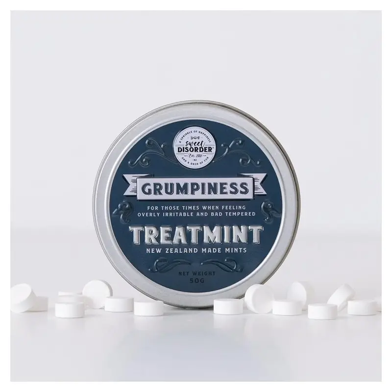 Sweet Disorder Grumpiness Treatmint – Whimsical Mood-Boosting Card 1