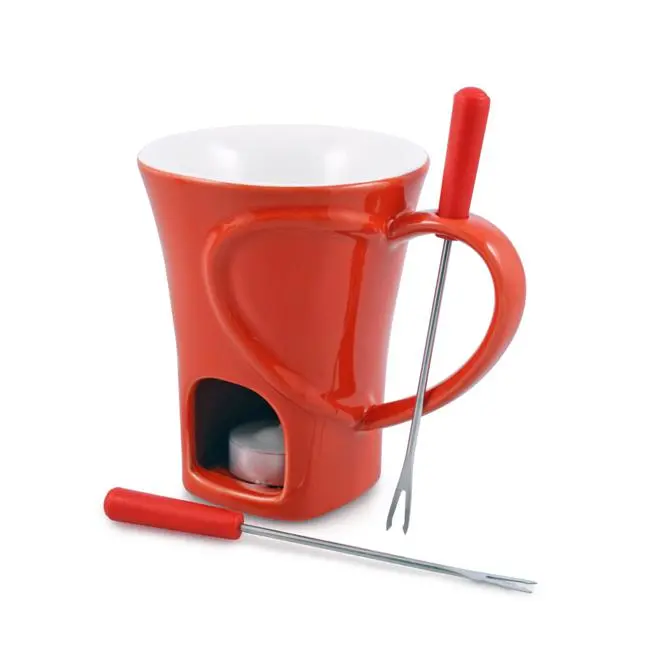 Swissmar S/Heart Chocolate Fondue Mug Set – 4-Piece 1