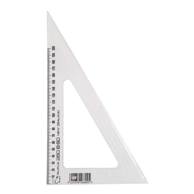 Taurus 26Cm 60° Set Square – Lightweight Acrylic Geometry Tool 1