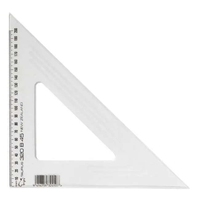 Taurus 32Cm 45° Set Square – Acrylic Drafting Tool 1