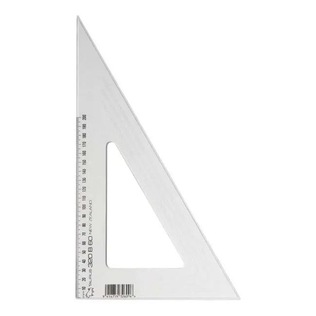 Taurus 32Cm 60° Set Square – Clear Acrylic Angle Guide 1