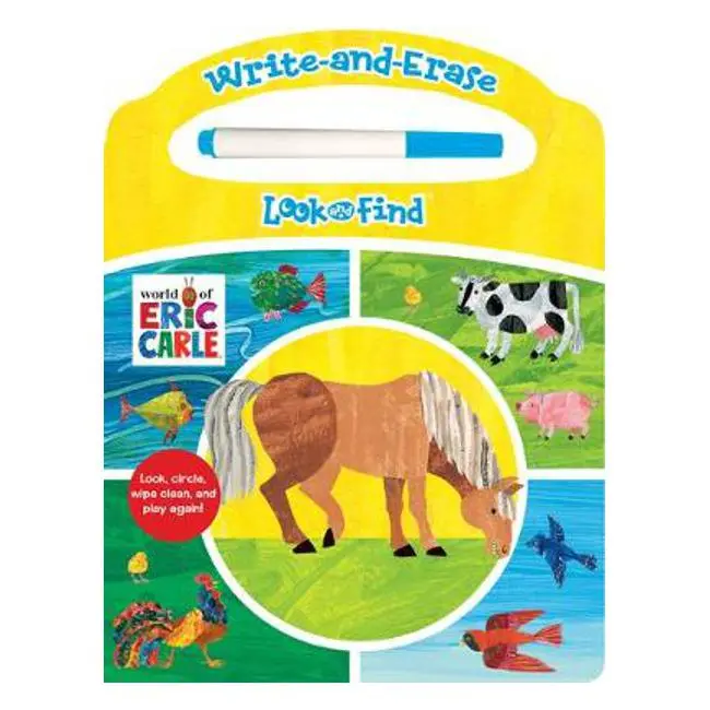 The World Of Eric Carle: Write-And-Erase Look And Find Activity Book For Kids 1