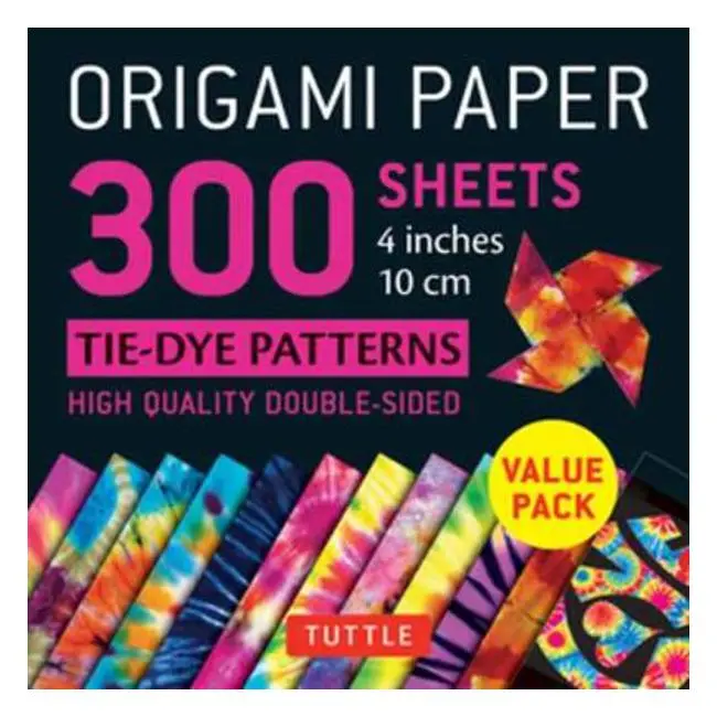 Tie-Dye Origami Paper — 300 Sheets, 10 Cm Square 1