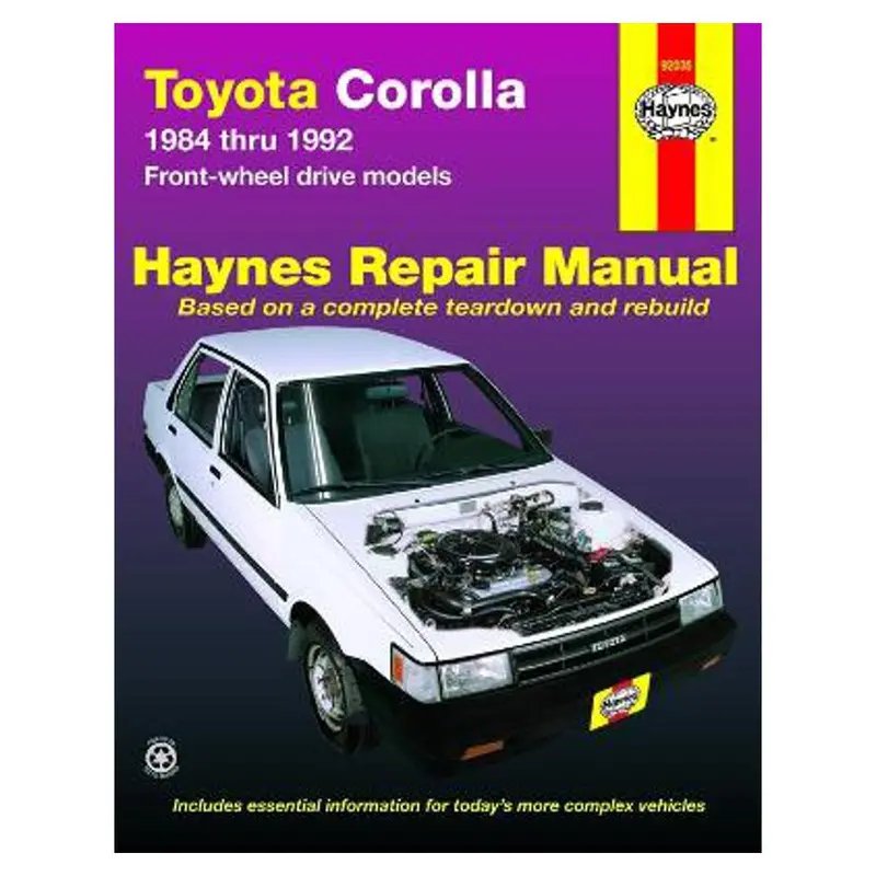 Toyota Corolla Fwd (1984–1992) Full Service And Repair Handbook 1